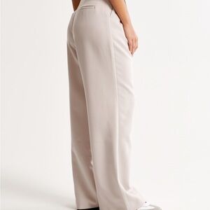 Abercrombie Curve Love A&F Sloan Tailored Wide Leg Pant